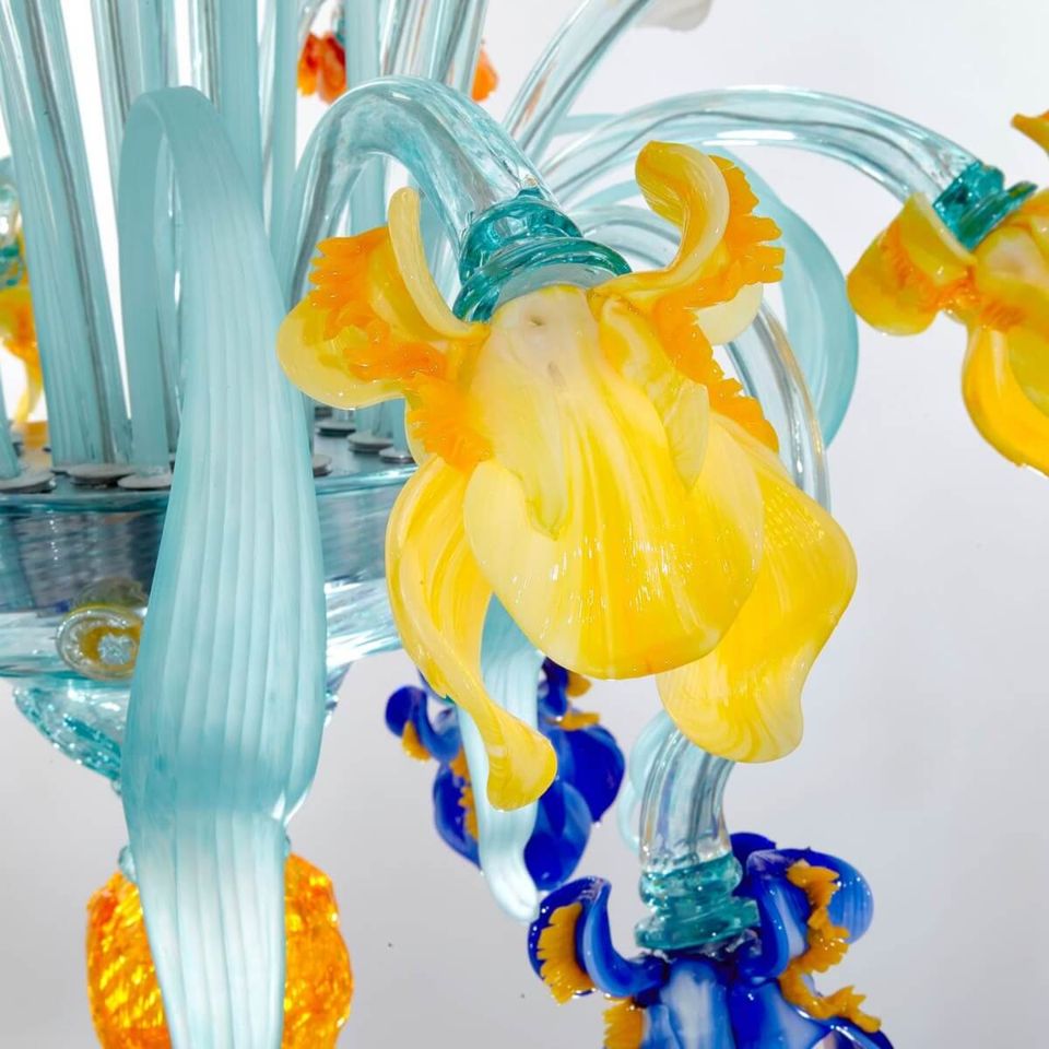 Lampadario Van Gogh Iris Deluxe Multicolor