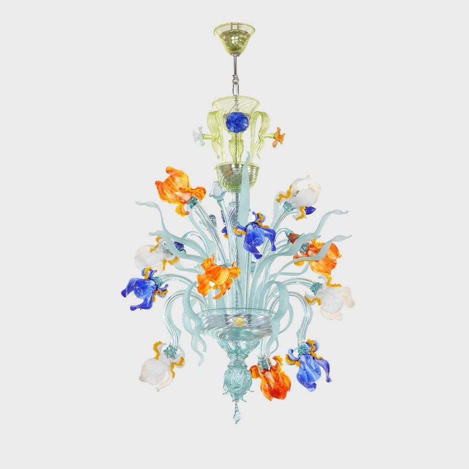 Lampadario Van Gogh Iris Multicolor