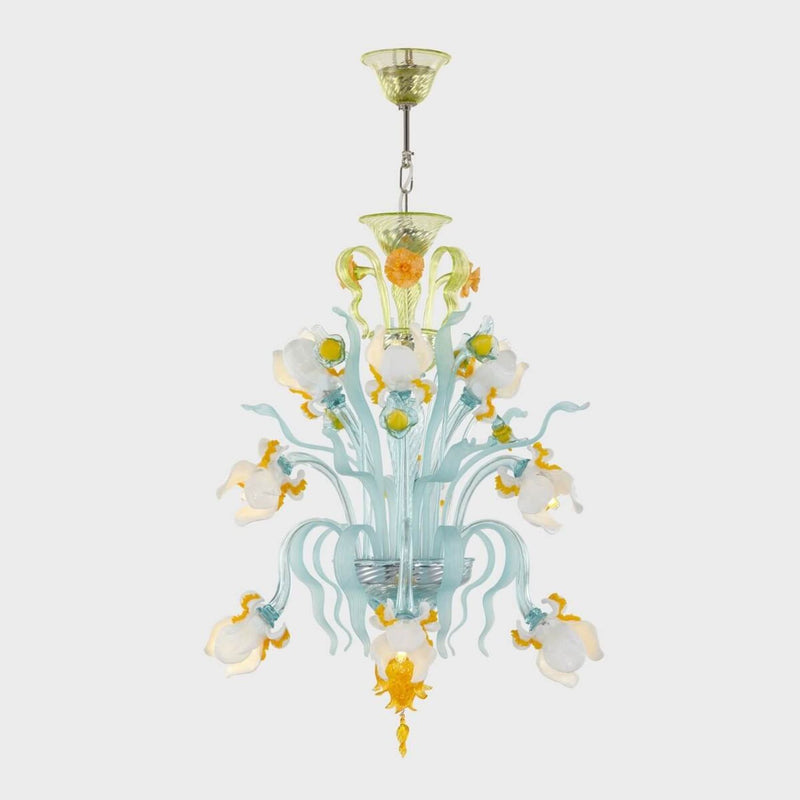 Lustre Van Gogh Iris 9 Lumieres
